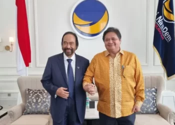 Ketua Umum Golkar Bersua Ketua Umum Nasdem Bahas Wacana Tunda Pemilu