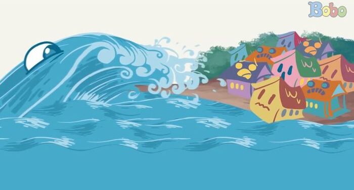 Banjir Rob Terjang Pesisir Pantai Sukabumi