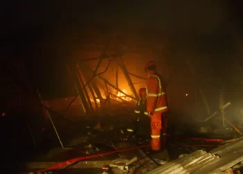 Gedung Kemendagri terbakar