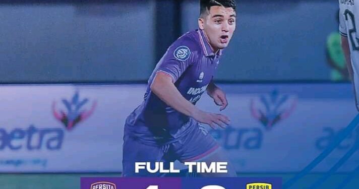 Persib Bandung kalah telak 4-0 oleh Persita Tangerang tanpa balas