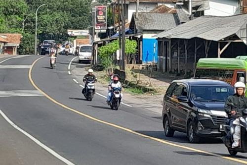 Pantauan arus mudik lebaran di jalur Gentong, Ciawi Tasikmalaya
