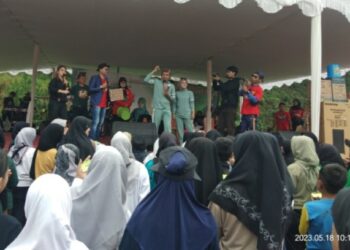 Banjir Ucapan HUT Ke 45 Desa Kertawangi Cisarua KBB