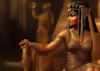 Ilustrasi Cleopatra yang penuh pengaruh