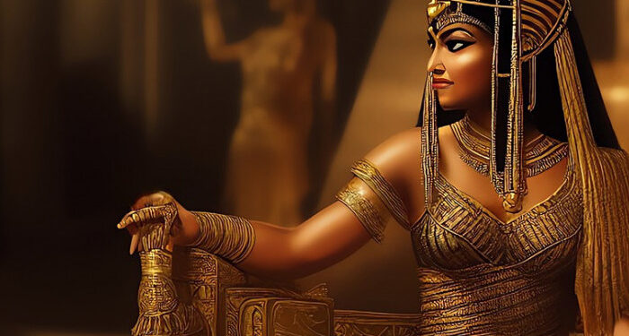 Ilustrasi Cleopatra yang penuh pengaruh