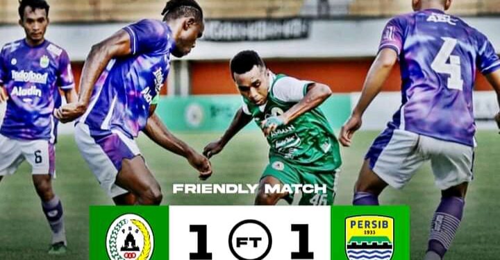 Persib Bandung bermain imbang 1-1 dalam uji coba pra-musim Liga 1 Indonesia 2023-2024