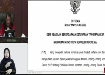 Sidang pleno Mahkamah Konstitusi putuskan pemilu tetap proporsional terbuka