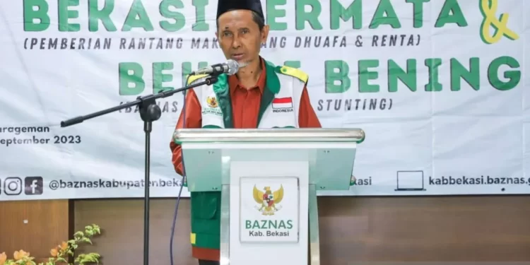 Baznas Kabupaten Bekasi Salurkan 25.784 Rantang Makanan untuk Lansia dan Duafa