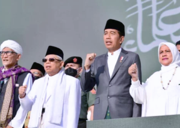 Jokowi dan Prabowo Satu Panggung di Munas NU