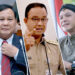Survei: Peta Keunggulan Prabowo, Ganjar, dan Anies di Pemilihan Presiden 2024