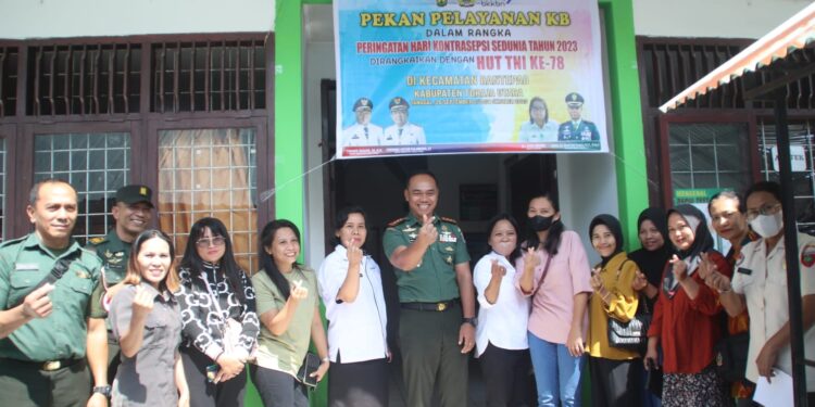 Hari Kontrasepsi Sedunia dan HUT TNI ke 78, Pemkab Toraja Utara Gelar Pelayanan KB Gratis