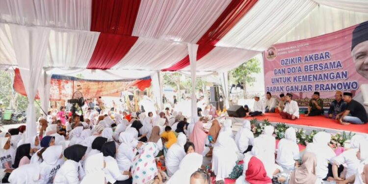 Relawan Mak Ganjar Banten Gelar Doa dan Dzikir Bersama