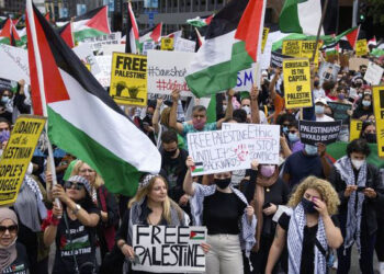 100 Ribu Demonstrasi di London Dukung Palestina dan Sebut Israel Teroris