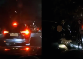 Video Viral: Sopir Fortuner Pelat Dinas Polisi Ancam Pengendara di Jakut
