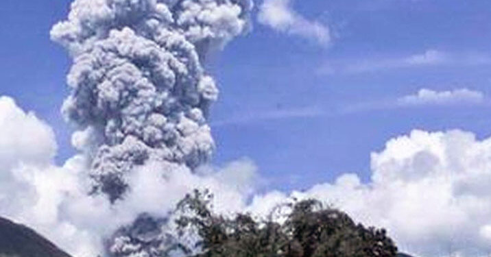 Gunung Dukono di Maluku Utara Meletus, Tinggi Kolom Abu 550 Meter