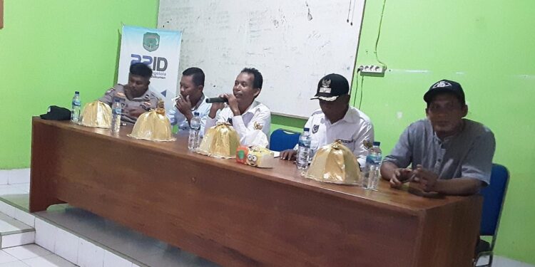 Bhabinkamtibmas dan Babinsa, Hadiri Rapat Tapal Batas Desa Kampung Baru-Dandang