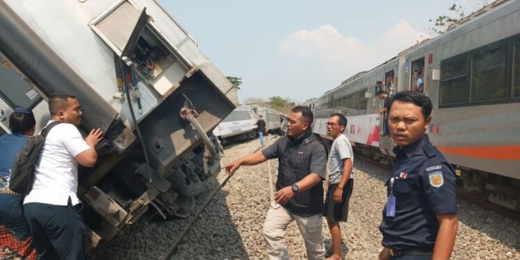 KA Argo Semeru Anjlok di Lintasan Stasiun Sentolo-Wates