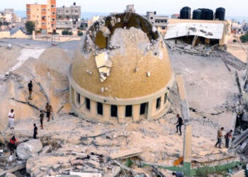 Serangan Israel Menghancurkan 1.000 Bangunan Termasuk Masjid Ternama di Gaza