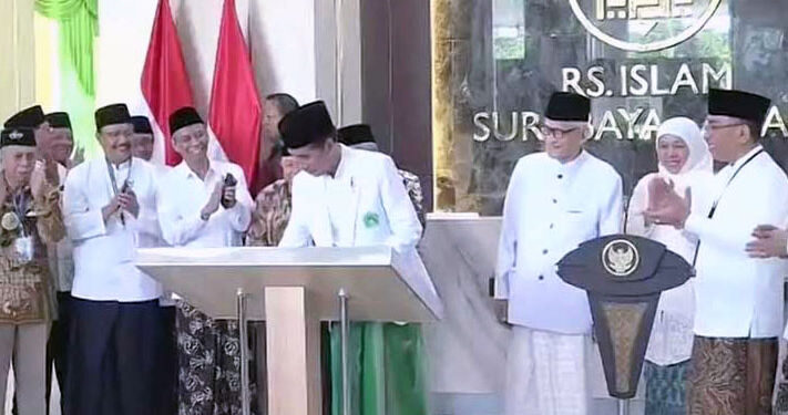 Presiden Jokowi Resmikan Gedung Tower RSIS A Yani di Surabaya