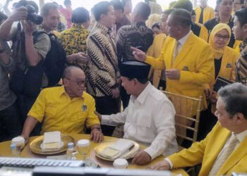 Prabowo Dukung Rapimnas Golkar Bersama Elite Gerindra