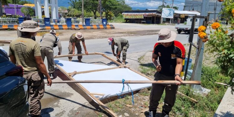 Tim Gabungan Bawaslu : APK Pemilu di Luwu Utara Mulai Diturunkan