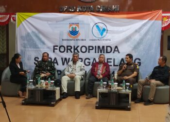Pj Wali Kota Cimahi bersama Forkopimda Kota Cimahi gelar monitoring persiapan pemilu 2024