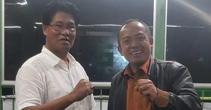 Anggota DPRD Kabupaten Bandung Barat Pither Tjuandys saat ditemui Calon Bupati Bandung Barat Steve Ewon, Jumat 22 Maret 2024