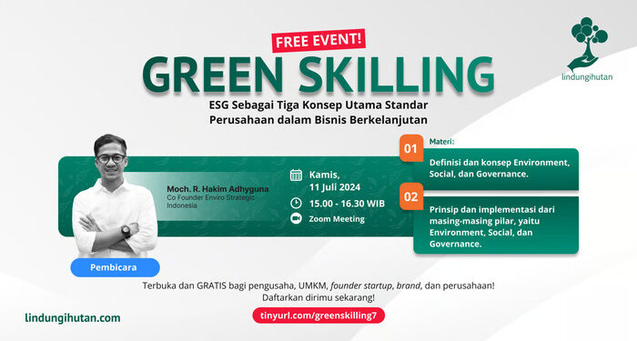 LindungiHutan Adakan Webinar Green Skilling, Kupas Tuntas ESG untuk Bisnis Berkelanjutan