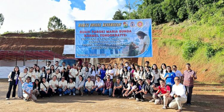 660 Warga Dapat Pemeriksaan Pelayanan Kesehatan Gratis, Kevikepan Toraja Peringati 100 Tahun KWI Bakti Sosial