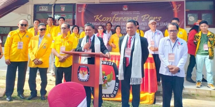 Bupati Petahana Torut Diborongi Partai Hanya Golkar-Perindo, Ombas MRT Resmi Daftar Pilkada Hari Ini