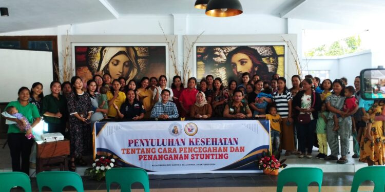 Pemda Luwu Utara Kolaborasi dengan Umat Katolik dalam Pencegahan Penanganan Stunting, Sponsor CU Sauan Sibarrung