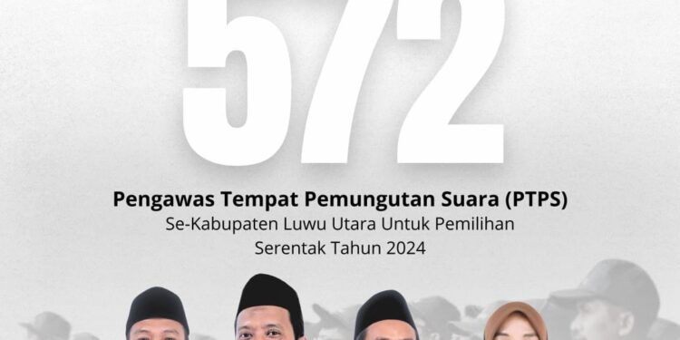 572 Pengawas TPS di Luwu Utara di Ambil Sumpahnya, Siap Mengawas Jalannya Pilkada Serentak 2024