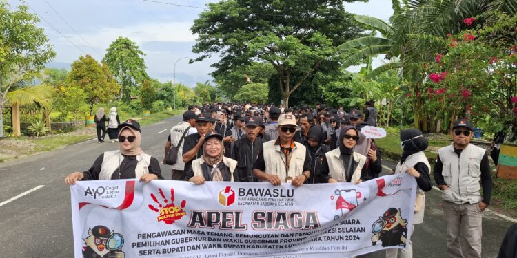 Apel Siaga Masa Tenang, Ketua Bawaslu Luwu Utara : Jangan Batasi Hak Publik untuk Paslon