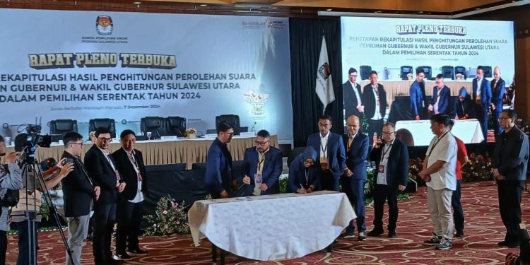 Putra Toraja Ditetapkan KPU Provinsi Sulawesi Utara sebagai Gubernur Terpilih