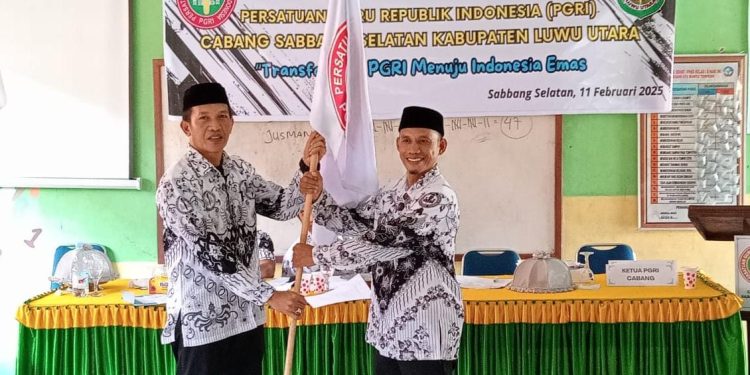 PGRI Konfercab Sabbang Selatan, Kepala UPT SMPN 6 Sabbang Selatan Terpilih Ketua
