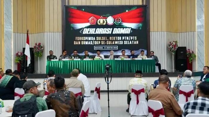 Deklarasi Damai Pasca Demonstran di Makassar