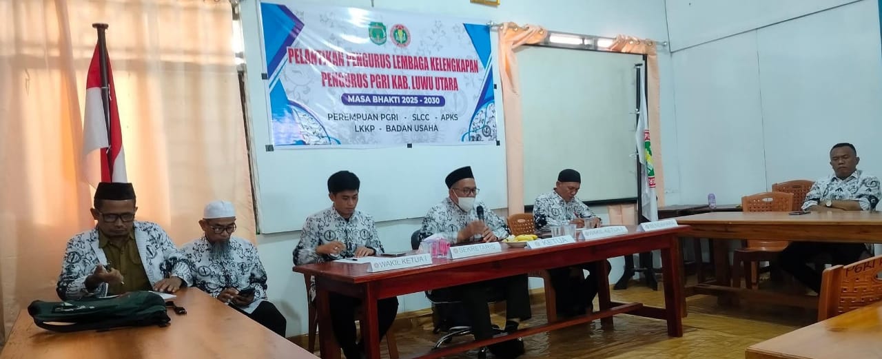 Rakor Pengurus, Ketua PGRI Luwu Utara Siap Bantu Guru Penuhi Jam Sertifikasi