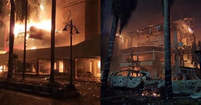 Bakar DPRD Massa Demonstran Beringas di Makassar, 4 ASN Meninggal