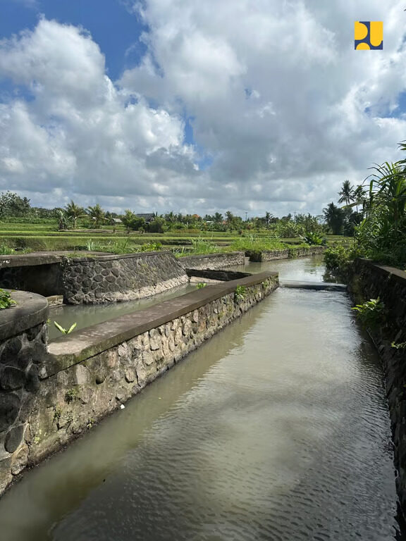 Dukung Pertanian Bali, Kementerian PU Rehabilitasi Jaringan Irigasi DAS Sungi di Tabanan