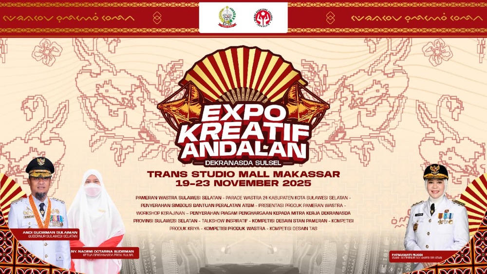 Expo Kreatif Andalan 2025: Wadah UMKM Sulsel Tunjukkan Karya dan Daya Saing ke Pasar Global
