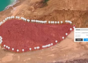 Teknologi Drone untuk Perhitungan Volume Stockpile dan Analisis Topografi Tambang