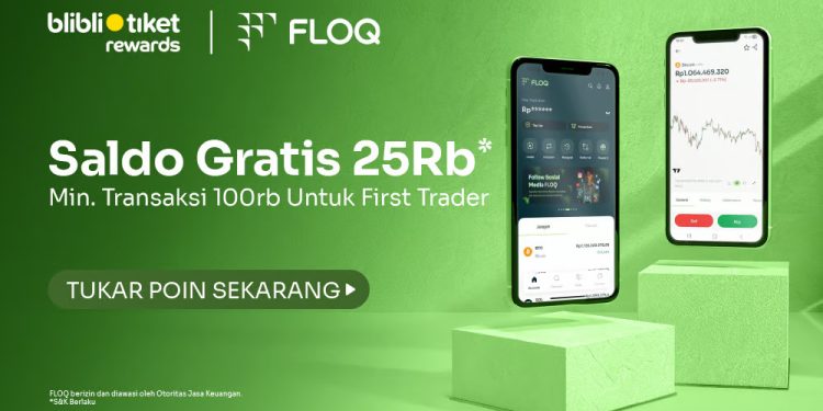 FLOQ Gandeng Blibli Tiket Rewards, Hadirkan Program “First Trade, First Reward” bagi Pengguna